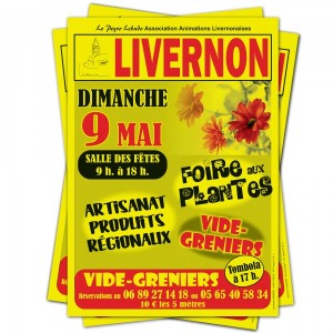 Affiches fluo jaune quadri color